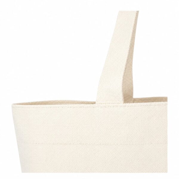 detalle bolsa de loneta cruda corte holandes
