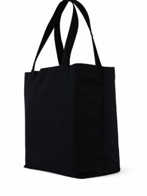 bolsa de gabardina negra corte holandés 45 x 40 cm