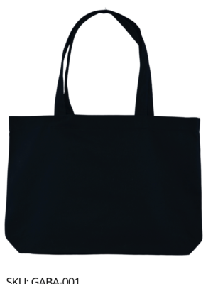 Bolsa de gabardina negra