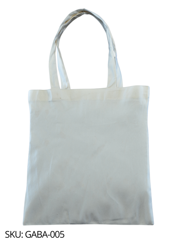 bolsa de gabardina plana color crudo