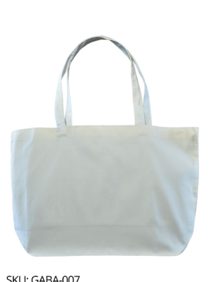 Bolsa de gabardina color crudo, corte holandés
