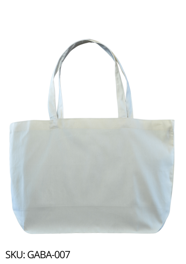 Bolsa de gabardina color crudo, corte holandés