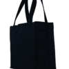 Bolsa de gabardina negra con corte holandés