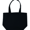 Bolsa de gabardina negra con corte holandés
