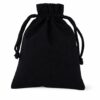 costal de gabardina negro 14 x 18.5 cm
