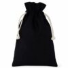 costal de gabardina negra con flor