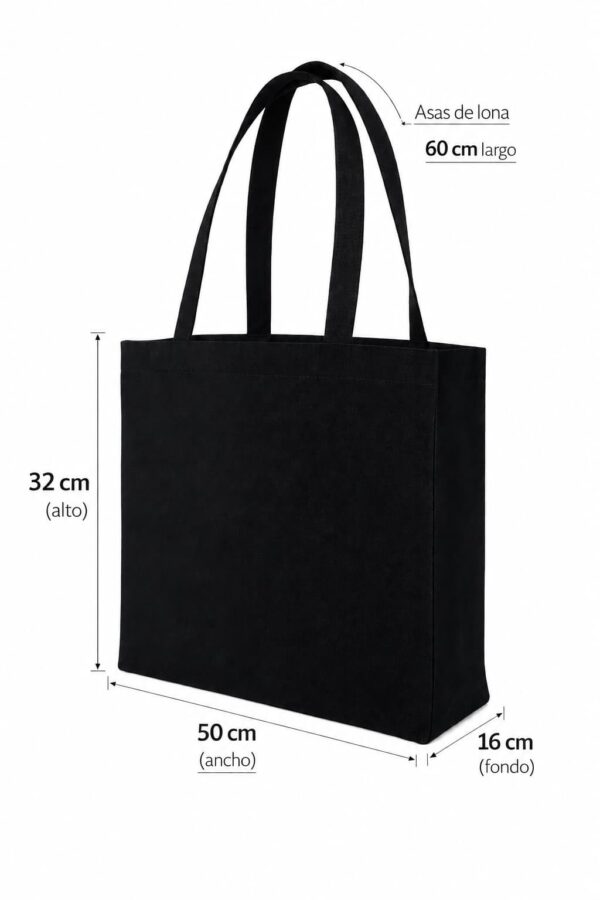 esquema bolsa de gabardina negra corte holandés