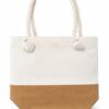 Bolsa de loneta con yute y cordón 40 x 40 cm