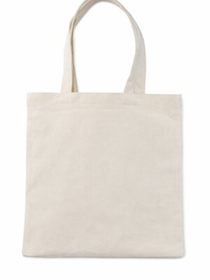 Bolsa de loneta plana de color crudo