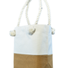 bolsa de loneta con yute y cordon