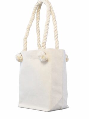 bolsa de loneta cruda con cordón