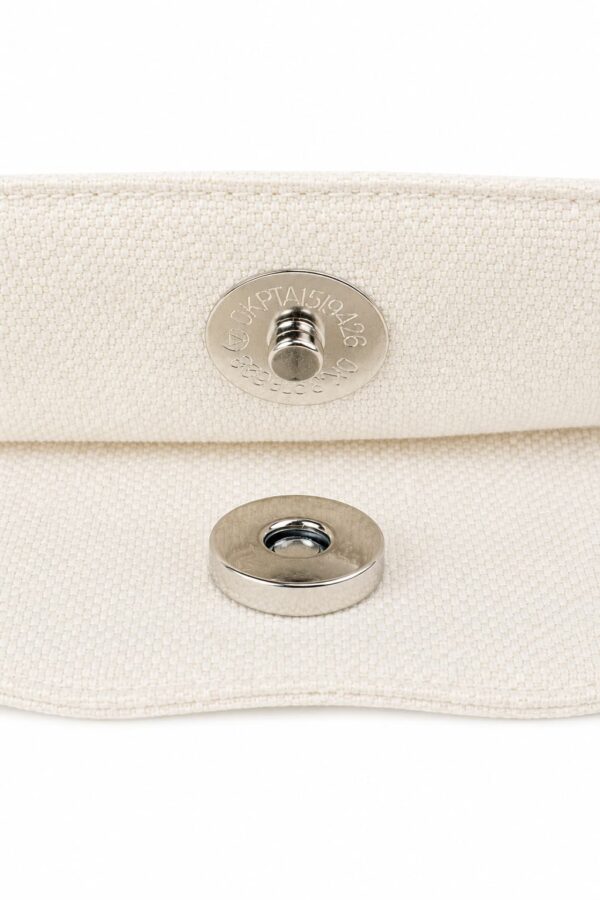 broche bolsa de loneta cruda con cordón broche bolsa de loneta cruda con cordón