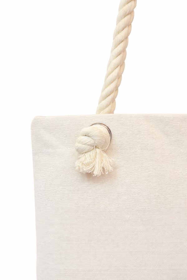 detalle bolsa de loneta cruda con cordón detalle bolsa de loneta cruda con cordón 40 x 40 cm