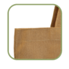 Bolsa de yute, corte holandés