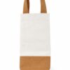 Bolsa para botella de loneta cruda con yute