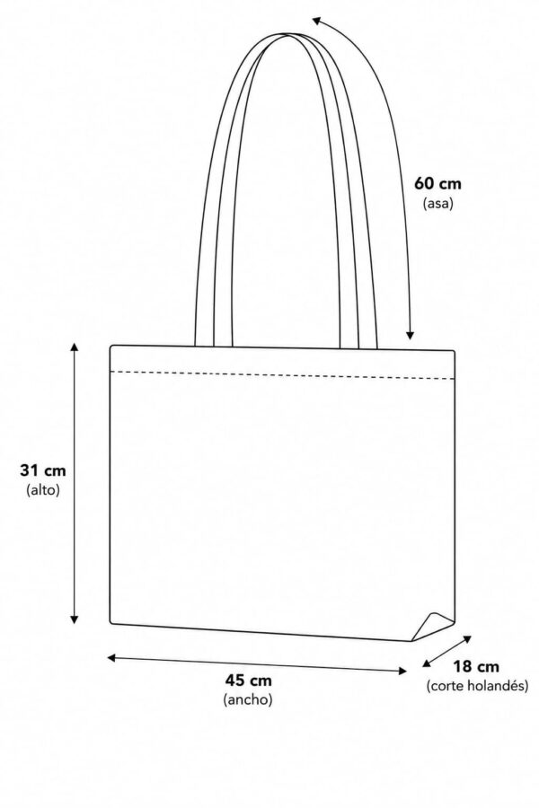 esquema Bolsa de yute importación corte holandés esquema bolsa de yute importación corte holandés