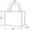 esquema bolsa de yute de caja grande esquema bolsa de yute de importación caja 30 x 30 x 15 cm
