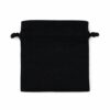 Costal de gabardina negro con flor
