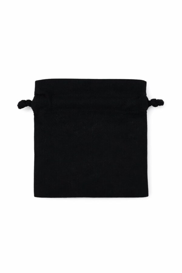 Costal de gabardina negro con flor