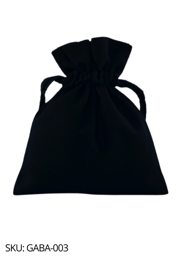 Costal de gabardina negro con flor