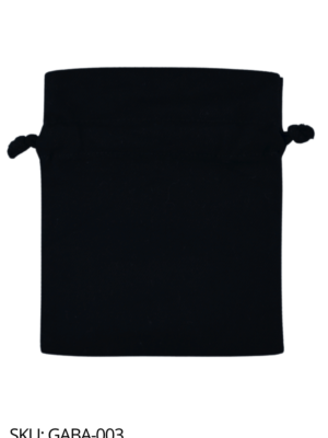 Costal de gabardina negro con flor
