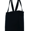 Bolsa de gabardina negra con corte holandés
