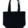 Bolsa de gabardina negra con corte holandés