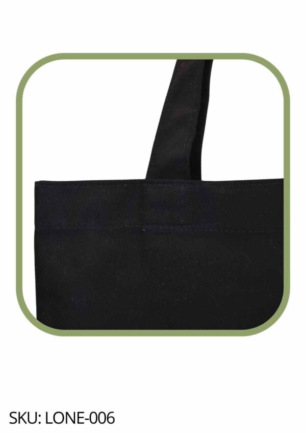 Bolsa de gabardina negra corte holandés