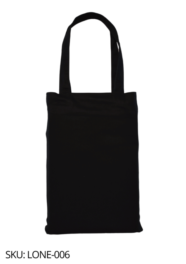 Bolsa de gabardina negra con corte holandés