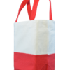 Bolsa de loneta con yute rojo