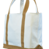 Bolsa de loneta con yute y cierre