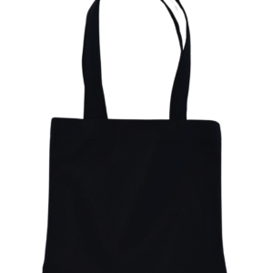 Bolsa de loneta negra plana