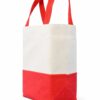 bolsa de loneta con yute rojo Bolsa de loneta con yute