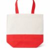 bolsa de loneta con yute rojo 40 x 40 cm Bolsa de loneta con yute rojo