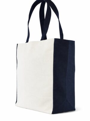 Bolsa de loneta cruda con loneta negra