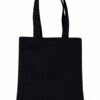 bolsa de loneta negra 30 x 30 cm Bolsa de loneta negra plana