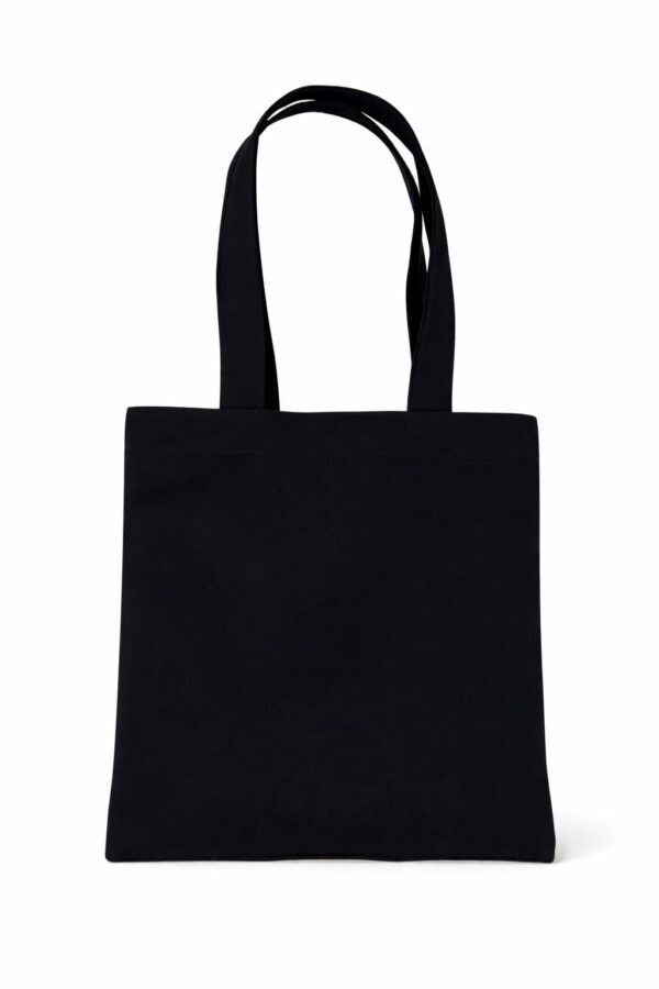 bolsa de loneta negra 30 x 30 cm Bolsa de loneta negra plana