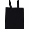 Bolsa de loneta negra plana