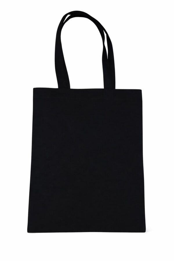 Bolsa de loneta negra plana