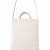 Bolsa de loneta cruda de asa larga y corta