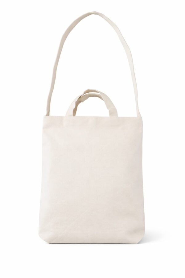Bolsa de loneta cruda de asa larga y corta