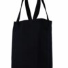 Bolsa de gabardina negra con corte holandés