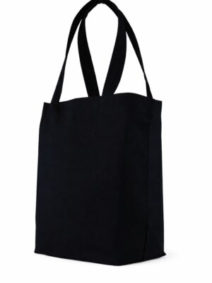 bolsa gabardina negra 40 x 40 cm Bolsa de gabardina negra con corte holandés