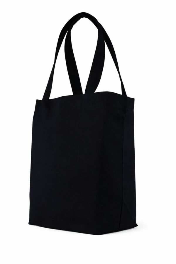 Bolsa de gabardina negra con corte holandés
