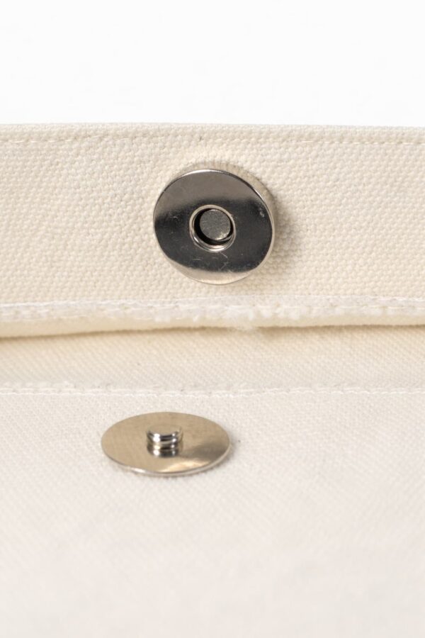 broche bolsa de loneta cruda de asa larga y corta