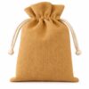 Costal de yute con flor 20 x 23 cm