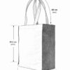 esquema bolsa de loneta cruda con laterales en loneta negra
