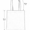 esquema bolsa de loneta negra 30 x 30 cm esquema bolsa de loneta negra plana