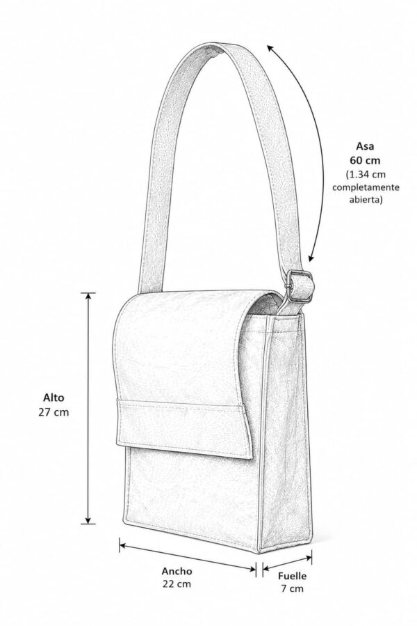 esquema bolsa de loneta cruda para tableta