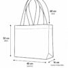 esquema bolsa de gabardina negra corte holandés 40 x 40 cm